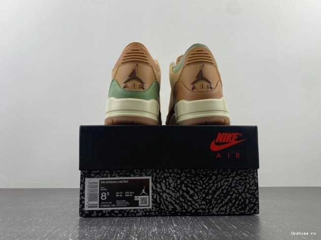 Brown” Jordan Air 3  CT8532-103 “Green 0709